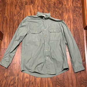 lol bean sun washed canvas shirt